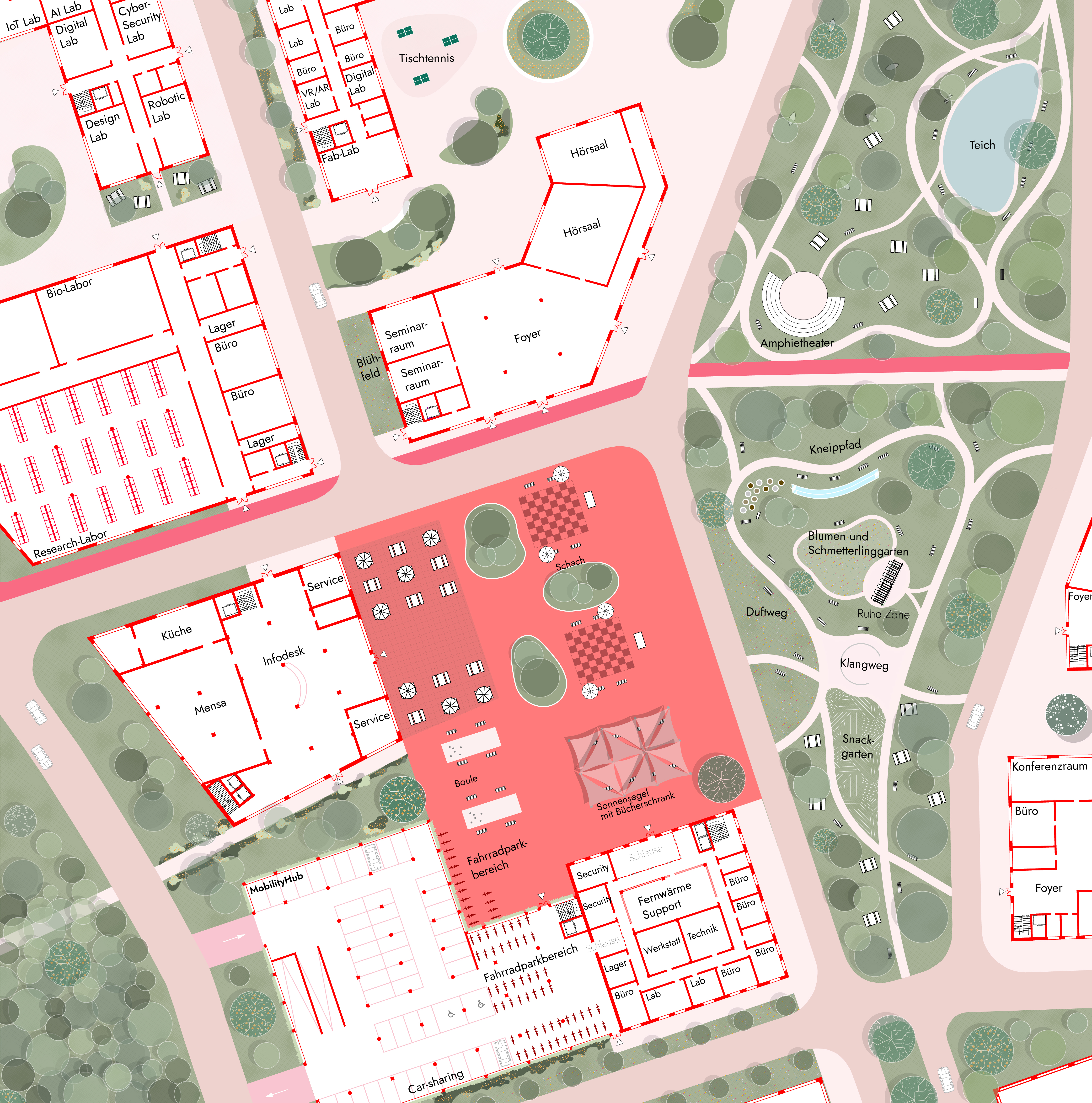 Tech-Campus zone 1:500